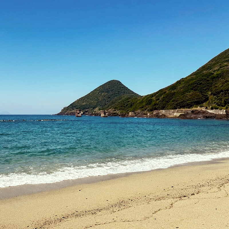 屋久島のビーチ